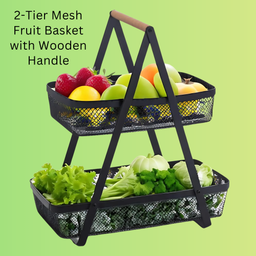 2 Tier Storage Basket Organizer 1