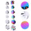 12 Pièces Coupe-Ongles Outil Nail Art 6