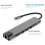 Usb Adapter Docking Station 8-Ports Hub 4K 9