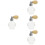 4 Pezzi Spray Trasparente Portatile Atomizzatore 8