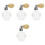 4 Pezzi Spray Trasparente Portatile Atomizzatore 5