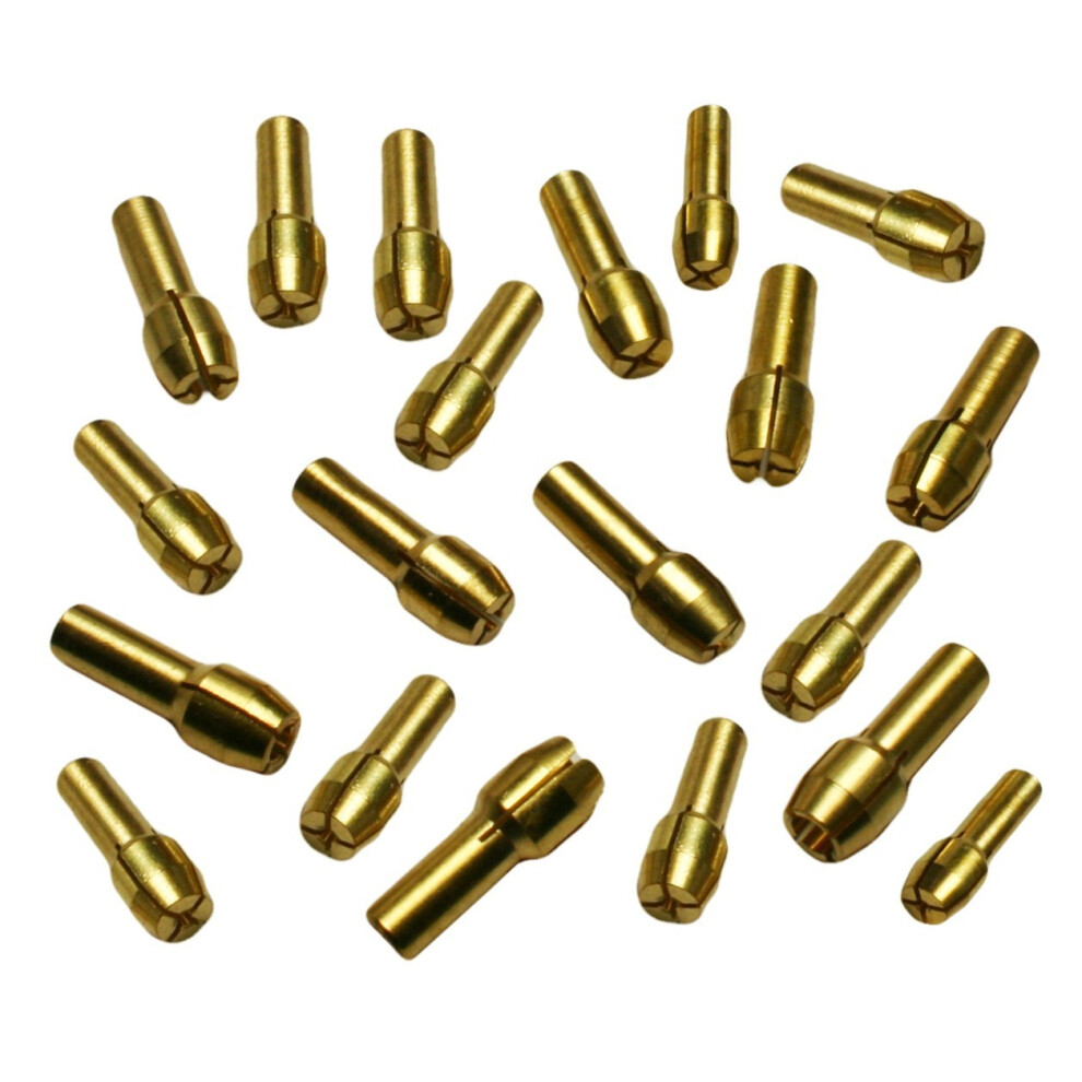Complete Set Of 20 Collet Chucks (4.3 Mm), For Dremel Like Tools 8719762717218