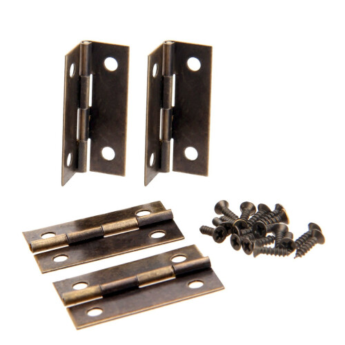 Sada 16 bronzových pantů (34x22 mm )