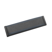 Seatbelt Pad Leather Car Cushioned Shoulder Strap Covers Breathable Seatbelt Padding Black And Blue