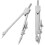 2Pcs Steel Precision Bow Compass Metal Scribe for Craft Silver 1