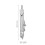 2Pcs Steel Precision Bow Compass Metal Scribe for Craft Silver 2