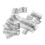 Set mit 30 Kunststoffscharniere, transparent, 25x33 mm 2