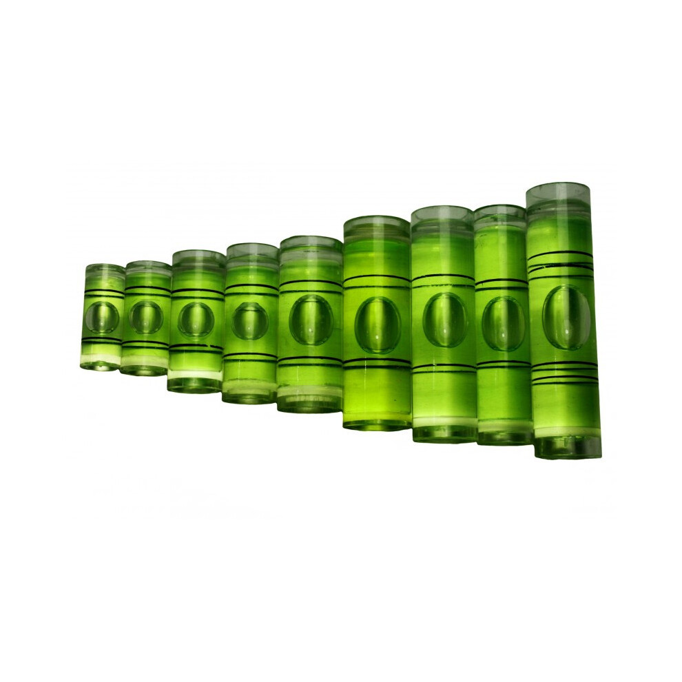 Wt&D Set Of 20 Vials For Spirit Levels (Size 13: 9.5X34.0 Mm)