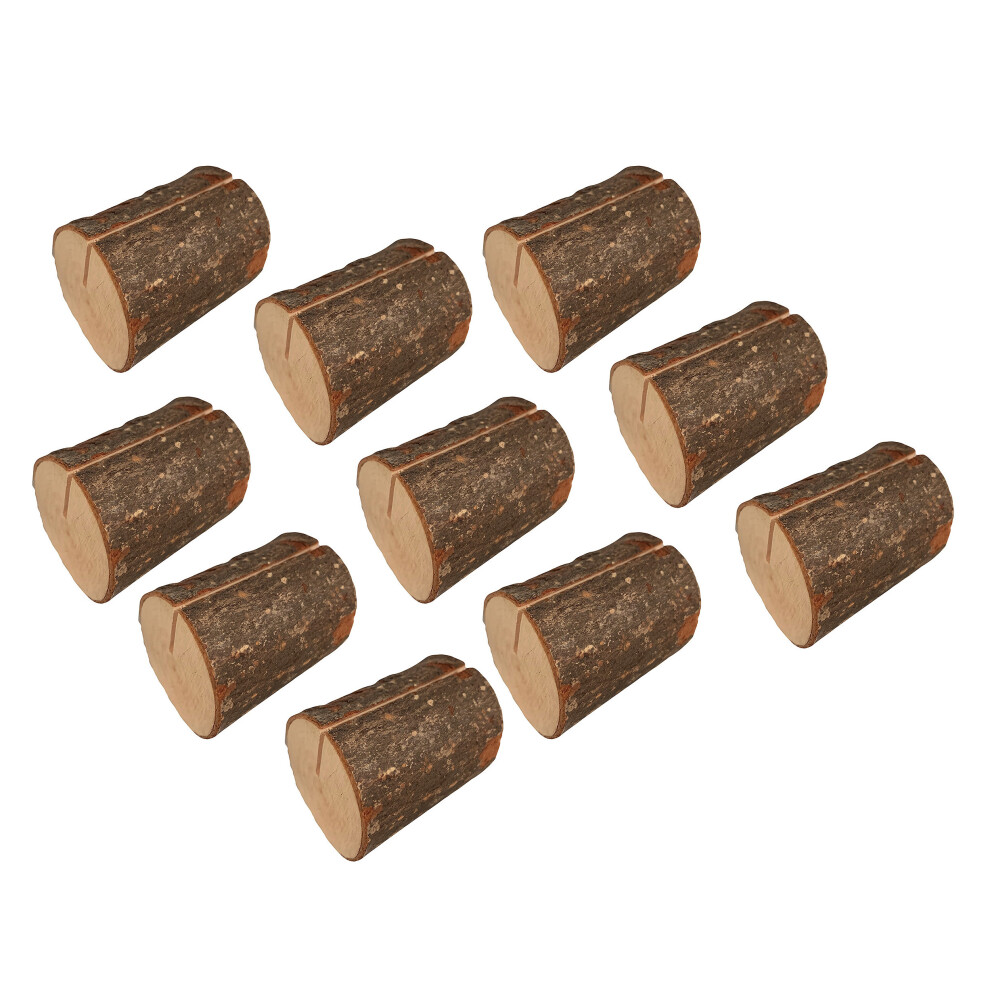 Set Of 10 Nice Tree Stump Card Holders (Type 2) 8719762723318