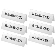 6 acryl reserviert schilder tischaufsteller für restaurant