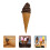 gelato per feste, decorazione artificiale come 3