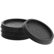 4 Zwarte Rubberen Onderzetters Voor Meubel 3,5 Inch