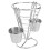 Frietjeshouder voor popcorn, kip, , dessert en – RVS 4