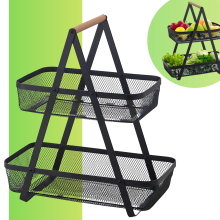 2 Tier Storage Basket Organizer