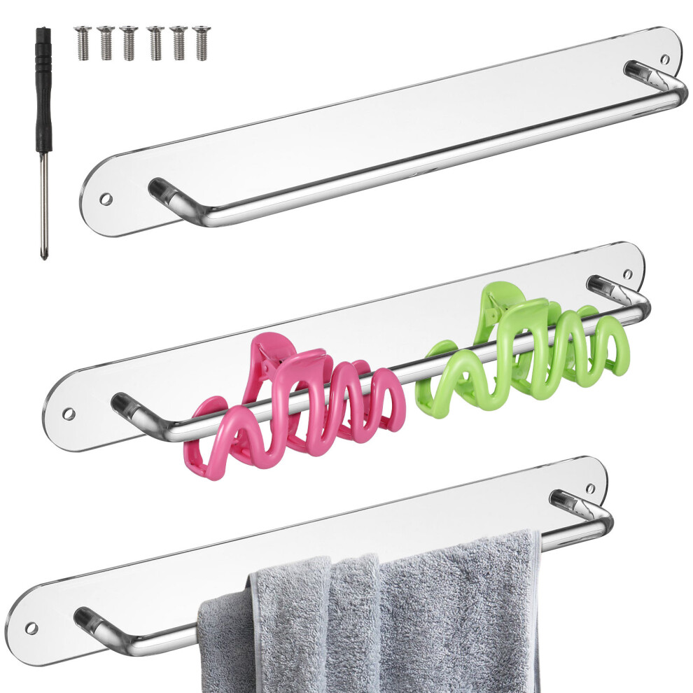 Uchwyt Na Do WłOsóW 3 Szt., Przezroczysty, Montowany Na śCianie-image