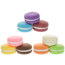 modelo torta macaron falso 9 peças acessório realista decoração festas