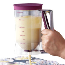 Pancake Batter Dispenser, Cake Batter Separator With Measuring Label, For Waffles Pancakes Muffins, Precision Dispenser