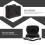 conjunto de capas e bolsas portáteis para oboé mochila preta 4