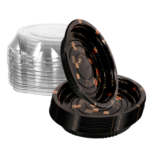 descartáveis para sushi, salada e , 20 un, com tampa