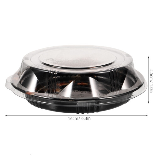 descartáveis para sushi, salada e , 20 un, com tampa 1