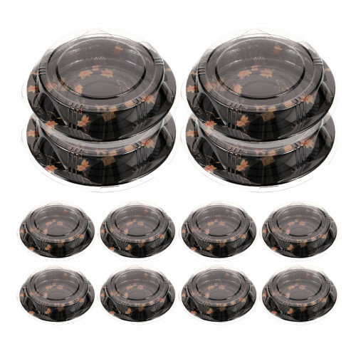 descartáveis para sushi, salada e , 20 un, com tampa 2