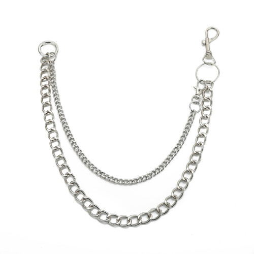 longo punk hip- corrente de metal para jeans 2