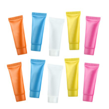 Zestaw 50 tub kosmetycznych z możliwością ponownego napełniania (5 ml, różne kolory)