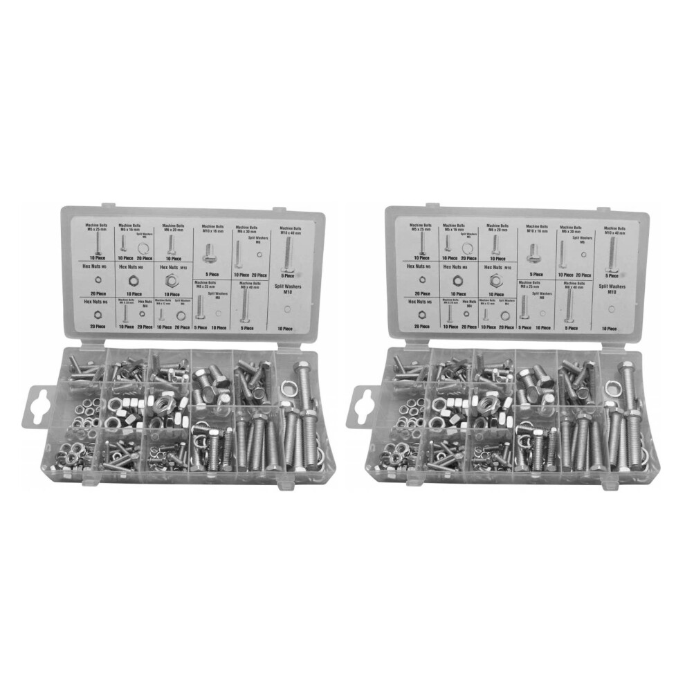 Set Of 480 Pieces Bolts, Nuts And Washers In Box 8719762728573