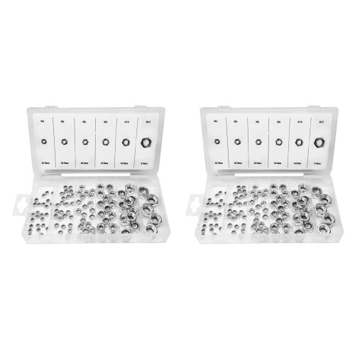 Set di 200 dadi autobloccanti (M4-M12) 2