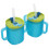 2 unidades de antiderrame 250 ml com e , azul 1