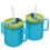 2 unidades de antiderrame 250 ml com e , azul 10