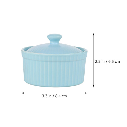 2 Pièces Bol À Pudding En Couvercle Bol À Dessert 1