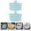 2 Pièces Bol À Pudding En Couvercle Bol À Dessert 6
