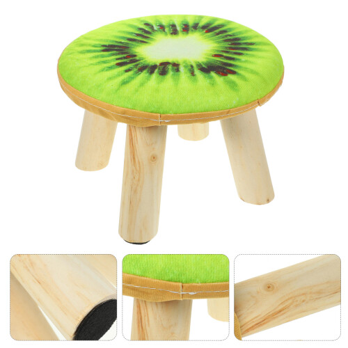 pouf in tondo piccolo sgabello 2