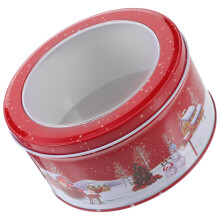 tinplate kerst koekjestrommel doos voor snoep en biscuit