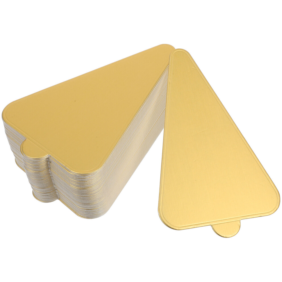 50 Szt. TróJkąTne Podstawki Pod , ZłOte Tacki Tekturowe Jednorazowe-image
