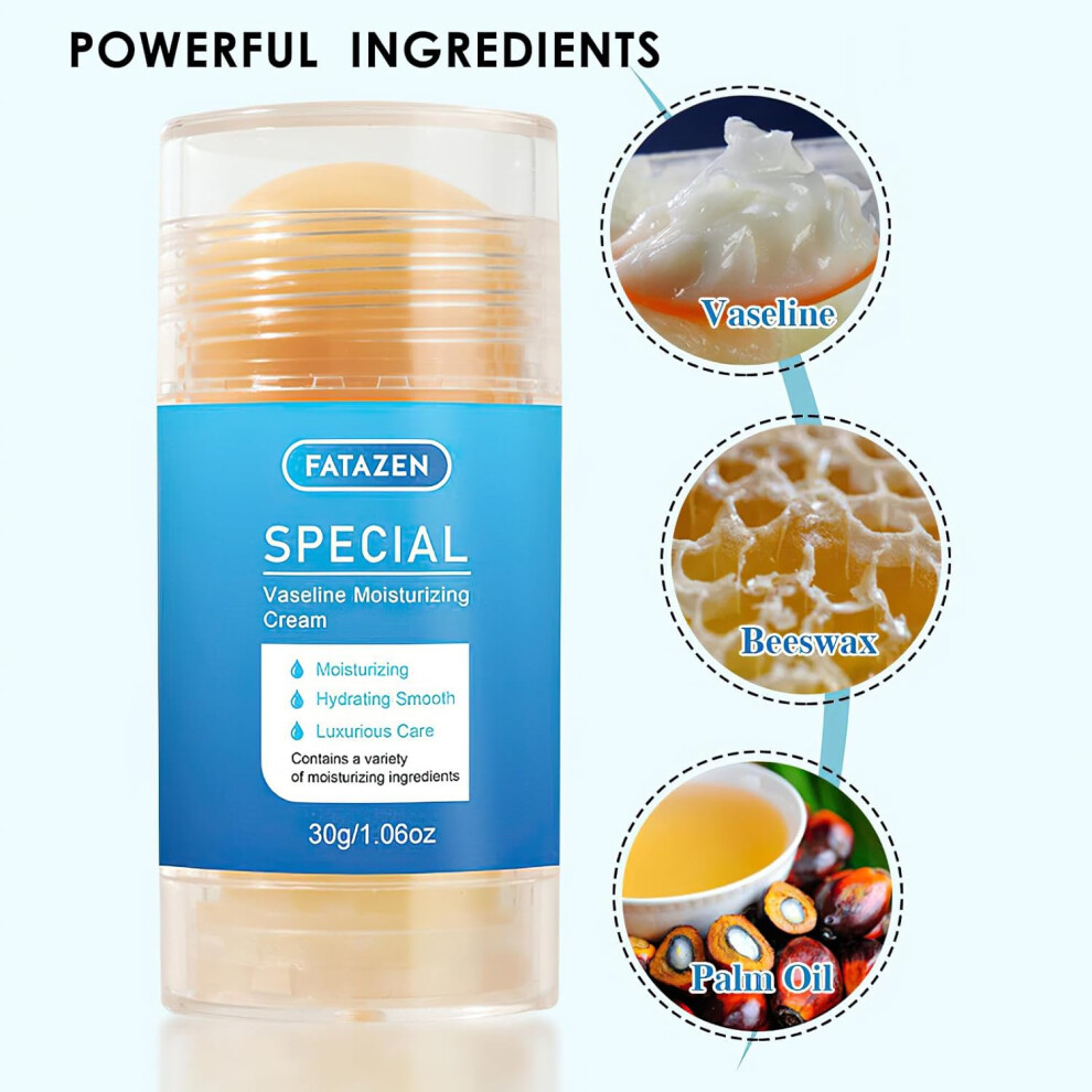 Fatazen Honey Moisturizing Stick, Hydrating Balm for Dry Heels & Callus, Natural Foot Care - 30g