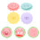 4 tampas silicone flor camada universais para 2