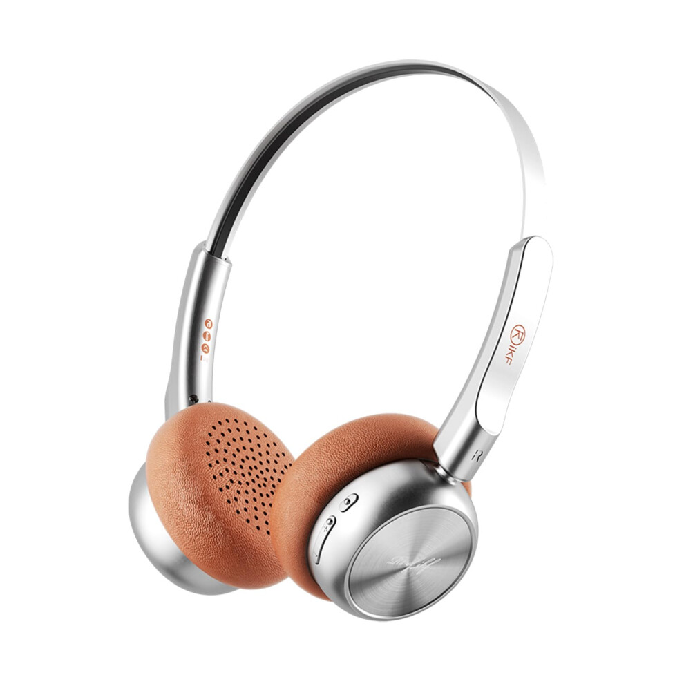 R1 Wireless Retro Headphones On Ear Tan With Enc Built-In Mic 60-Hour Playtime Hifi Stereo Multi-Mode Bluetooth Phone/Pc 9393856383870