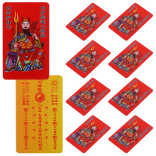 10 Pièces Carte Chinoise Tai Sui Année Serpent Amulette Richesse