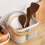 Gold Wire Fruit Basket - Wooden Handle Organizer 6