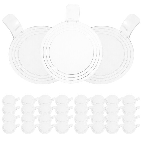 100 stuks verstevigde plastic cakebodems met handvat, herbruikbaar 1