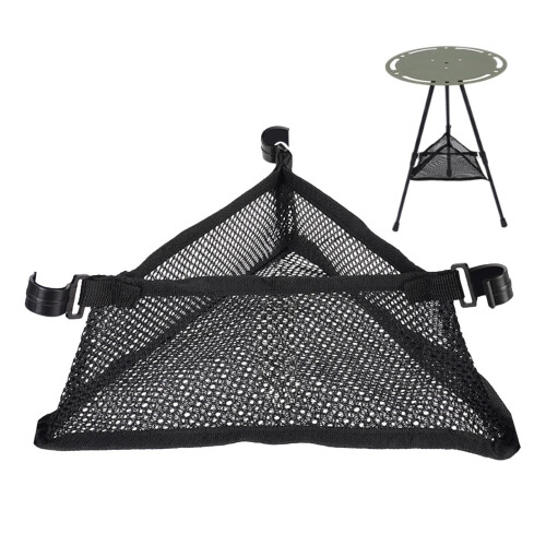 Folding Table Bag Triangular Mesh Portable Outdoor Foldable Net Bag For Camping Beach Picnics Barbecues