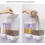 Practical Cereal Storage Container Wall Mounted Dispenser 1.5L Capacity Black Flour Rice Nuts 4