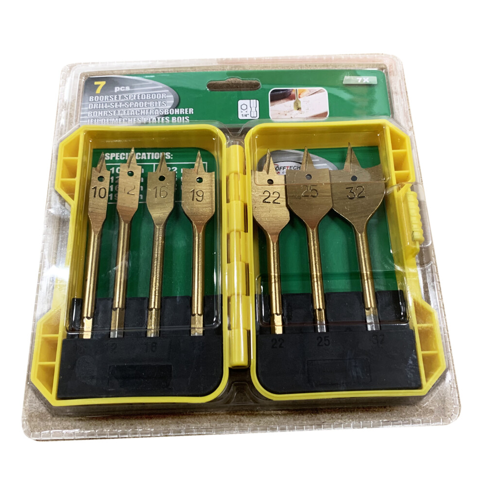 Spade Bits Wood Drills (7 Pcs) 8719762737179