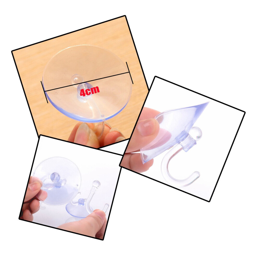 Big Set Of 100 Pvc Suction Cups With Hook (40 Mm Diameter) 8719762739197