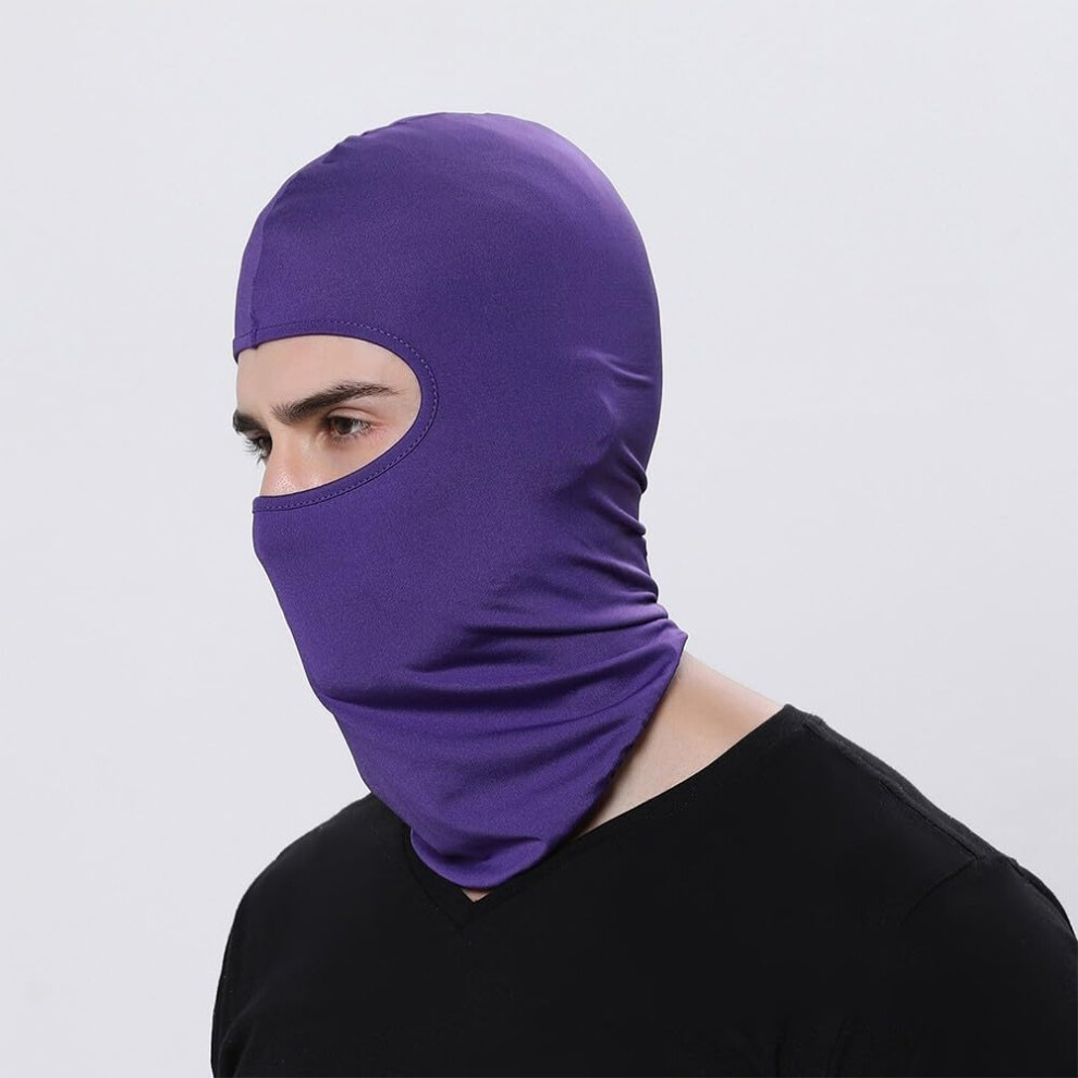 Balaclava Face Mask Unisex Outdoor Cycling Skiing Hiking Hat Scarf Wind Dust Sun Protection Purple 9393856384976