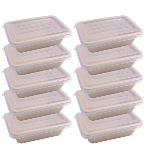10St Abbaubarer Mittagsbox 700Ml Mit PP Deckel