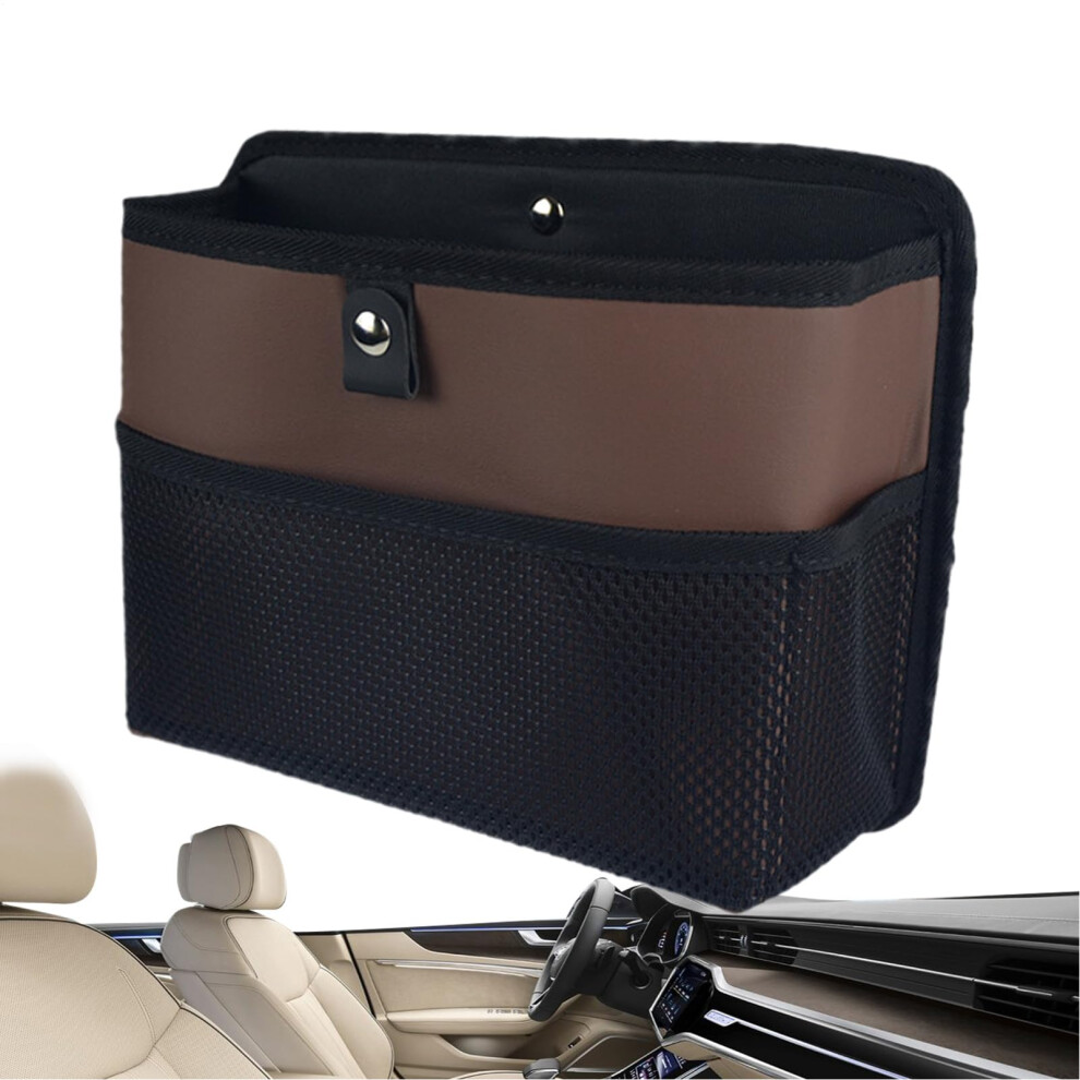 Car Bin Back Seat Trash Can, Front Seat Trash Bag, Vehicle Door Trash Bin For Phones Keys Toys Snacks Water Bottle 9393856384877