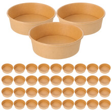 100 Kraftpapieren Voedselbox Met Voor Hete